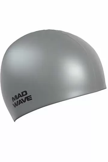 Silicone Swim Caps^Mad Wave Metal Silicone Solid