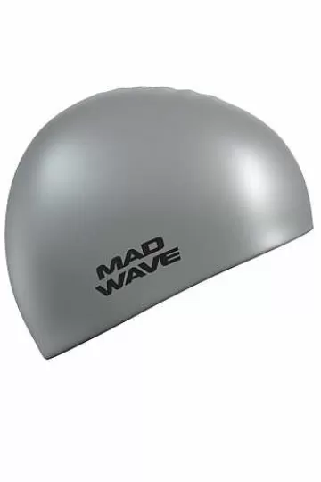 Silicone Swim Caps^Mad Wave Metal Silicone Solid